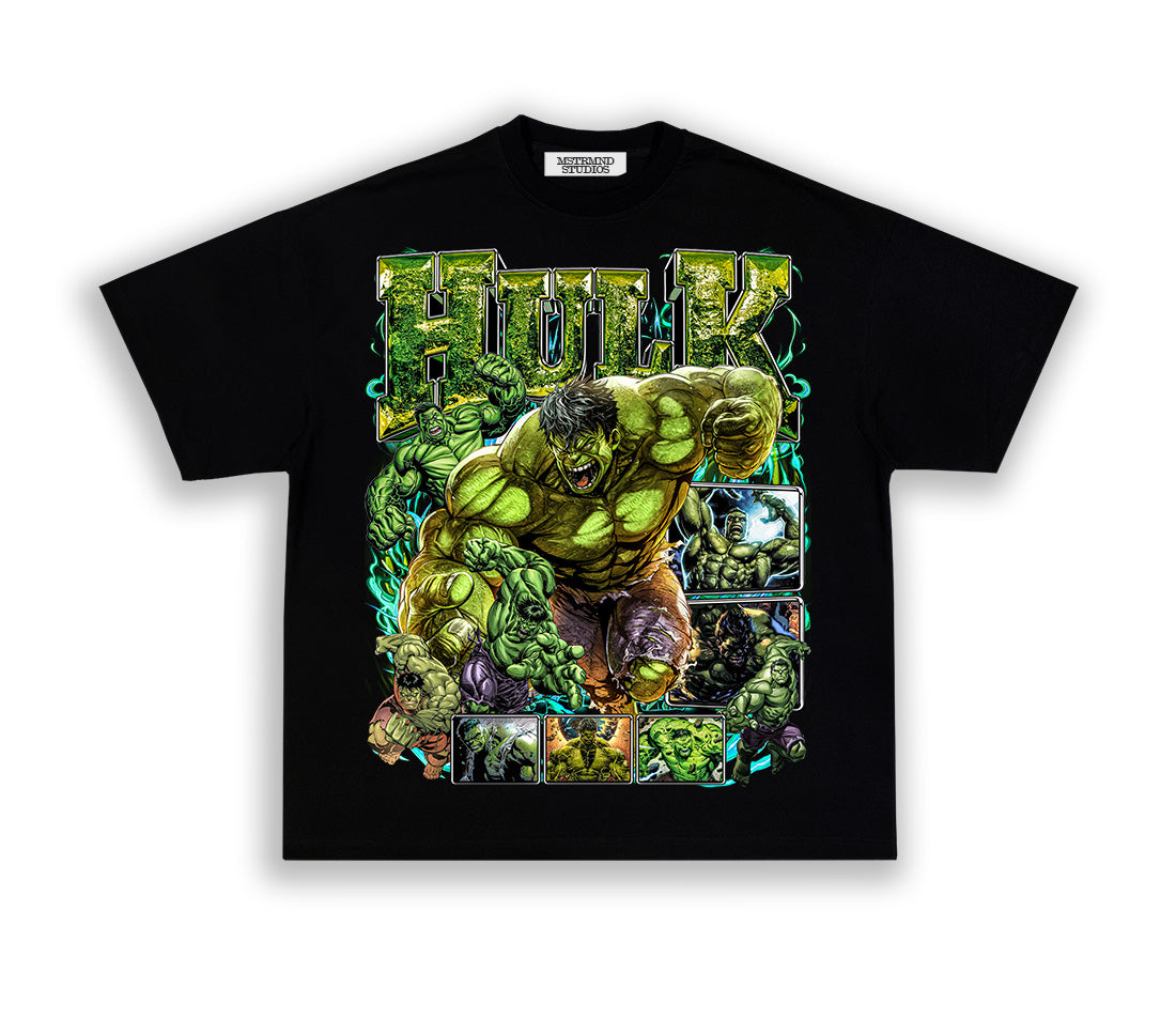Hulk Tee - Heavyweight Cotton with Distressed Print | Mutant Style Fit